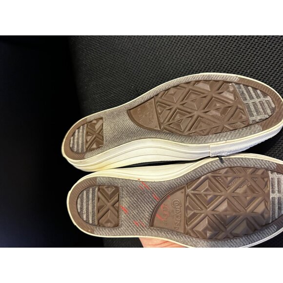 Converse All Star Low Top Floral‎ Print Sneakers Black Gold Eyelets - Picture 7 of 7